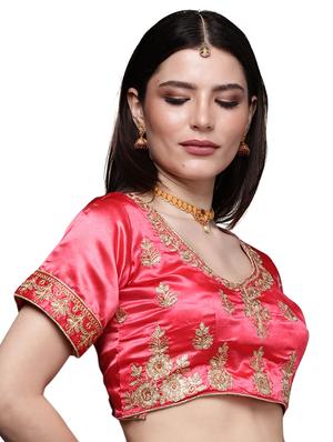embroidered a-line lehenga - 18396622 - Standard Image - 5
