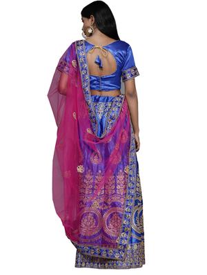embroidered a-line lehenga - 18396624 - Standard Image - 4