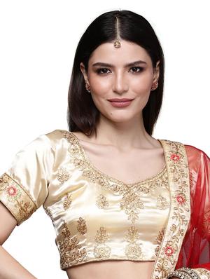 embroidered a-line lehenga - 18396628 - Standard Image - 5