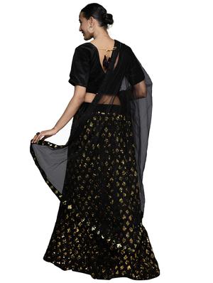 sequined a-line lehenga - 18396634 - Standard Image - 4