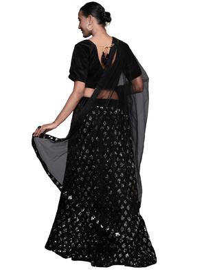 sequined a-line lehenga - 18396639 - Standard Image - 4
