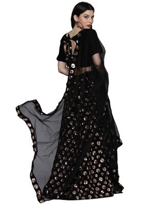sequined a-line lehenga - 18396641 - Standard Image - 4