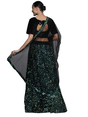 sequined a-line lehenga - 18396646 - Standard Image - 4