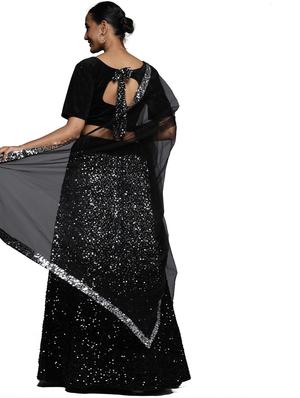 sequined a-line lehenga - 18396659 - Standard Image - 4
