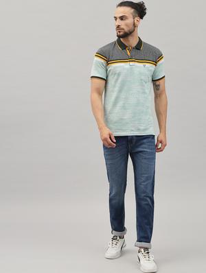 sea-green printed polo t-shirt - 18396828 - Standard Image - 4