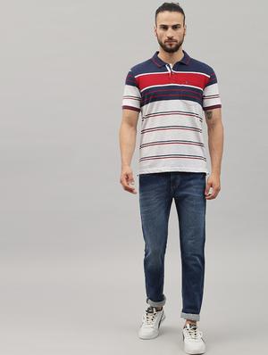 blue striped polo t-shirt - 18396832 - Standard Image - 4