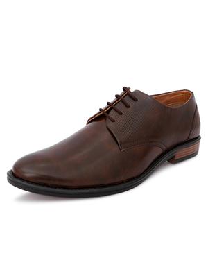 brown synthetic & mesh laceup brouges - 18396840 - Standard Image - 2