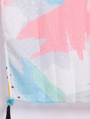 white viscose scarf - 18396955 - Standard Image - 4