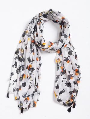 white viscose scarf - 18396957 - Standard Image - 2