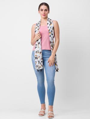 white viscose scarf - 18396957 - Standard Image - 3