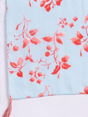 blue viscose scarf - 18396960 - Standard Image - 4