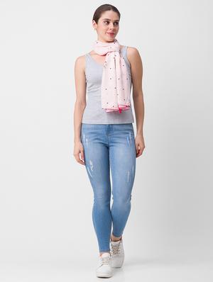 pink printed scarf - 18396963 - Standard Image - 3