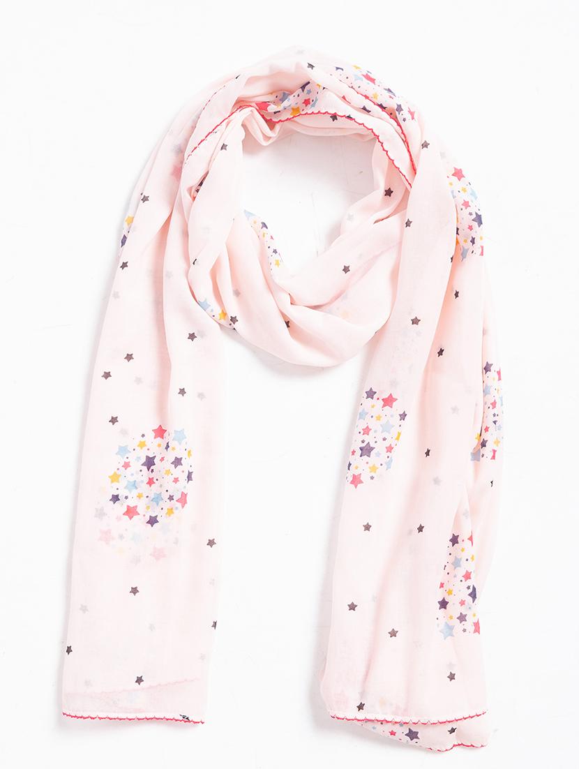 pink printed scarf - 18396963 - Zoom Image - 2