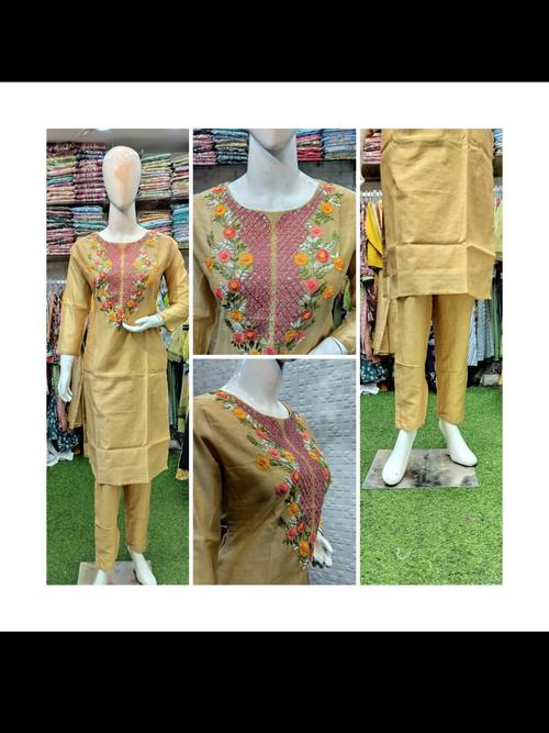 ??fashion of ariya?? fabric : chanderi - 18397185 - Standard Image - 1