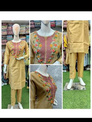 ??fashion of ariya?? fabric : chanderi - 18397185 - Standard Image - 2