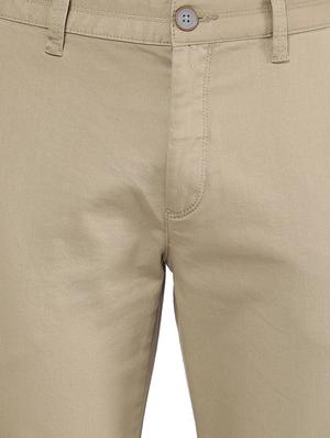 green solid chinos casual trouser - 18398384 - Standard Image - 5