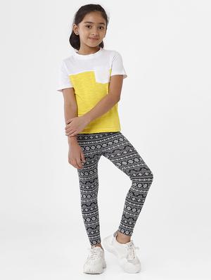 black printed legging - 18398405 - Standard Image - 4