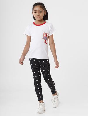 black polka dot legging - 18398406 - Standard Image - 4