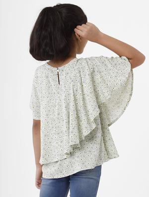 green printed regular top - 18398432 - Standard Image - 3