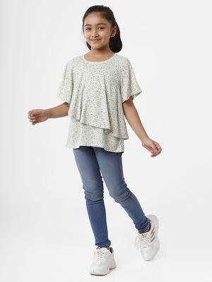 green printed regular top - 18398432 - Standard Image - 4