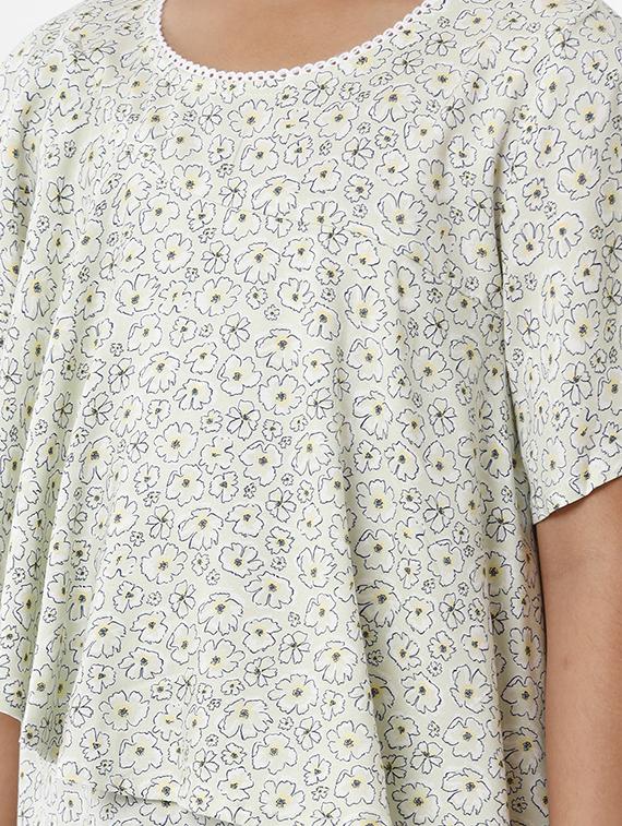 green printed regular top - 18398432 - Zoom Image - 5