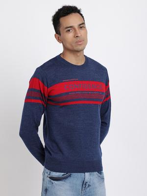 blue printed pullover - 18398654 - Standard Image - 2