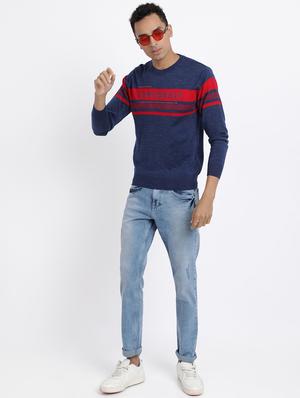 blue printed pullover - 18398654 - Standard Image - 5