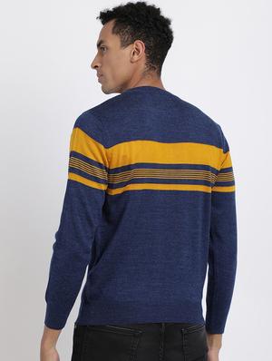 blue printed pullover - 18398655 - Standard Image - 3