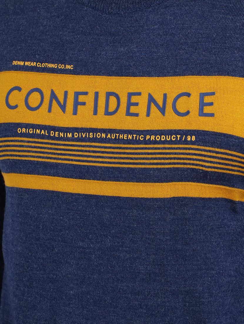 blue printed pullover - 18398655 - Zoom Image - 5