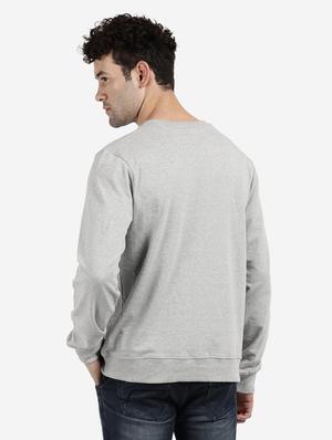 grey front print sweatshirt - 18398905 - Standard Image - 3