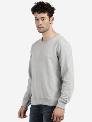 grey solid sweatshirt - 18398952 - Standard Image - 2