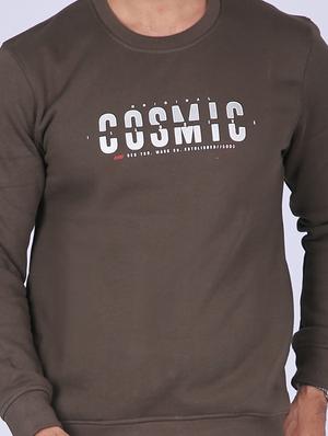 olive-green chest print sweatshirt - 18399048 - Standard Image - 5