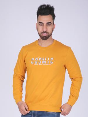 yellow chest print sweatshirt - 18399049 - Standard Image - 3