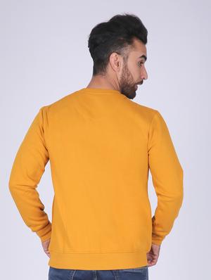 yellow chest print sweatshirt - 18399049 - Standard Image - 4