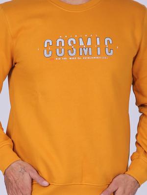 yellow chest print sweatshirt - 18399049 - Standard Image - 5