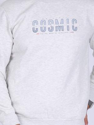 grey chest print sweatshirt - 18399050 - Standard Image - 5