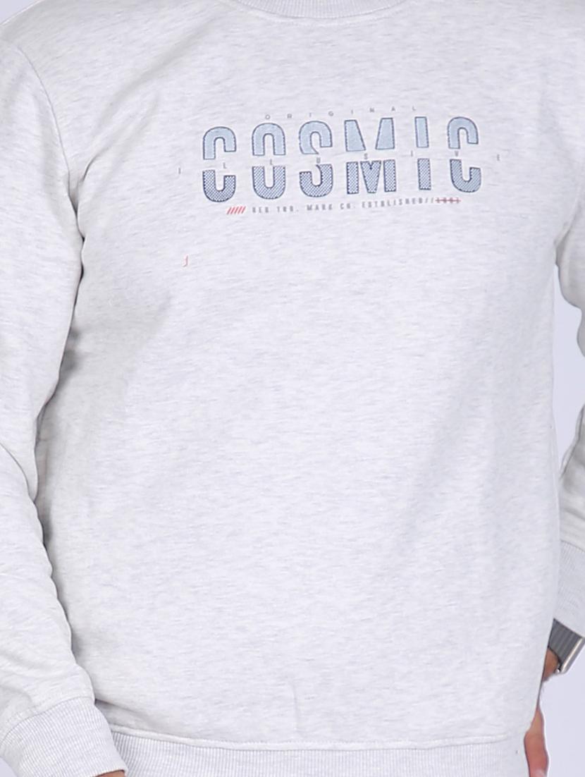 grey chest print sweatshirt - 18399050 - Zoom Image - 5