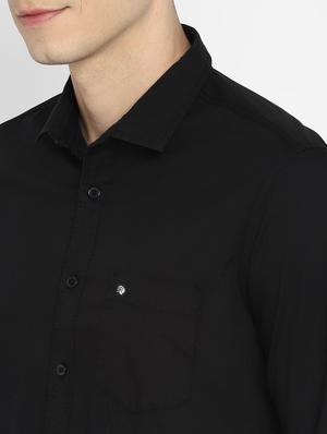 black solid shirt - 18399589 - Standard Image - 6