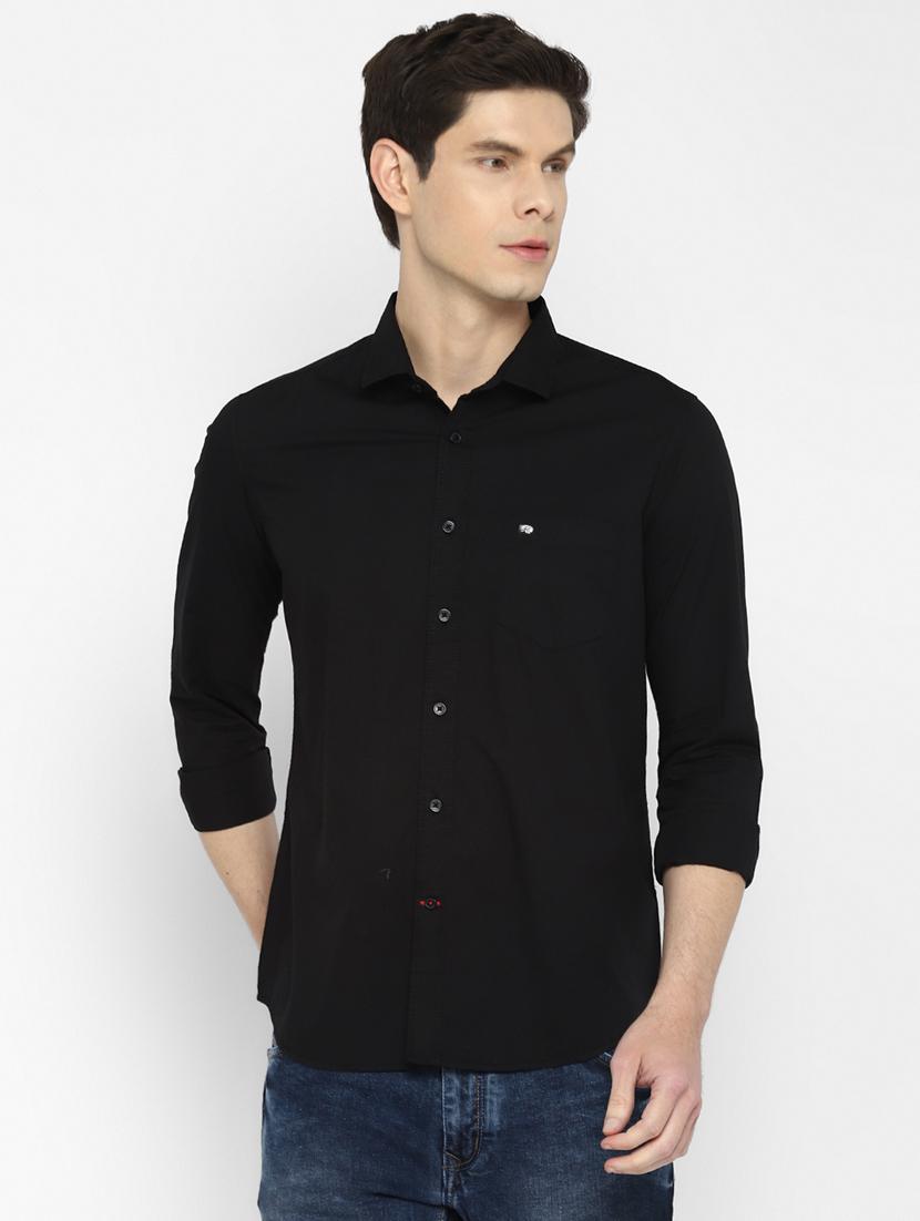 black solid shirt - 18399589 - Zoom Image - 1