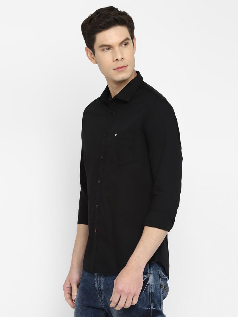 black solid shirt - 18399589 - Zoom Image - 2
