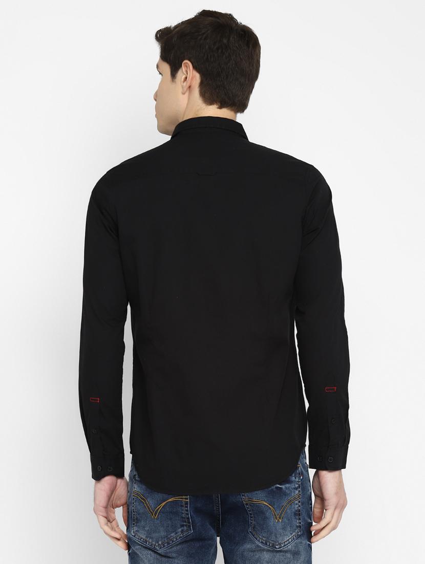 black solid shirt - 18399589 - Zoom Image - 4