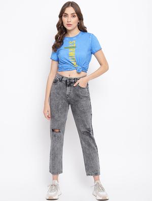 mid rise acid washed jean - 18399759 - Standard Image - 5