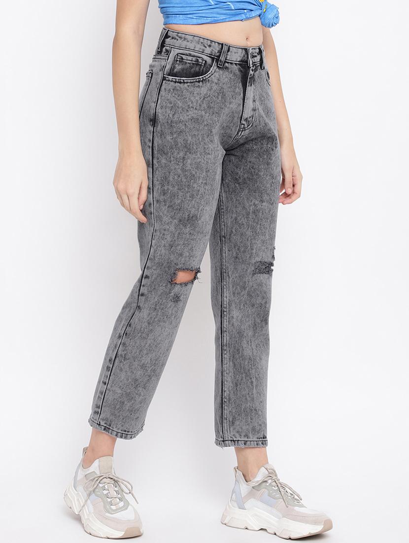 mid rise acid washed jean - 18399759 - Zoom Image - 3