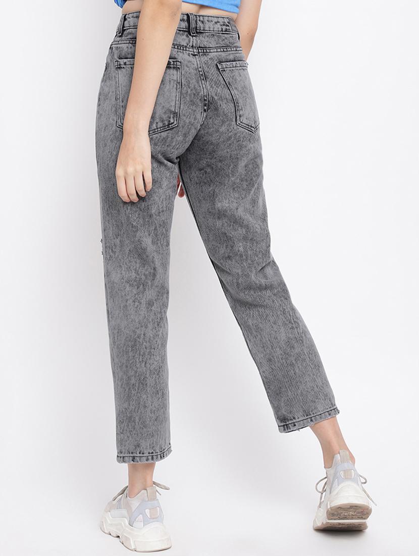 mid rise acid washed jean - 18399759 - Zoom Image - 4