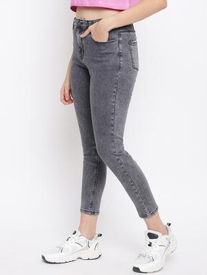 high rise stone washed jean - 18399767 - Standard Image - 2