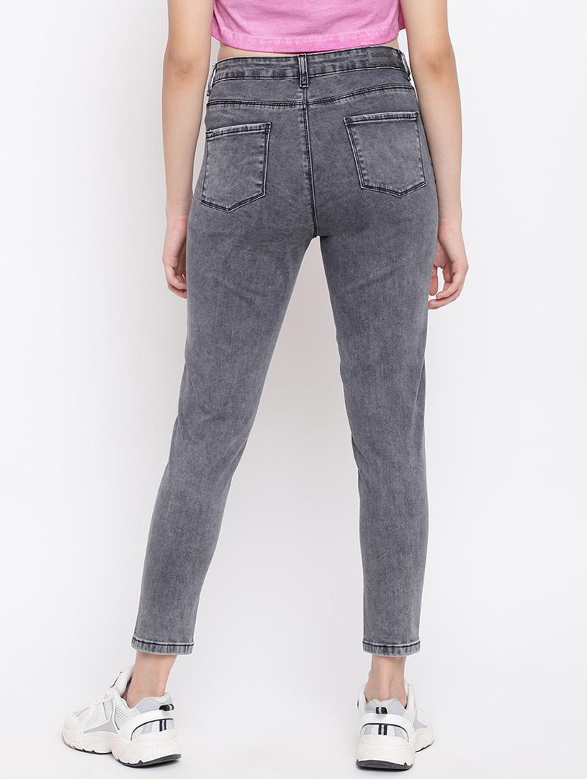 high rise stone washed jean - 18399767 - Zoom Image - 3