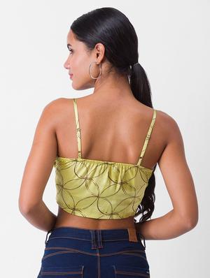 cami neck printed crop top - 18400252 - Standard Image - 3