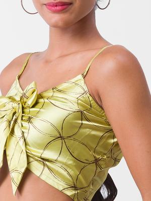 cami neck printed crop top - 18400252 - Standard Image - 6