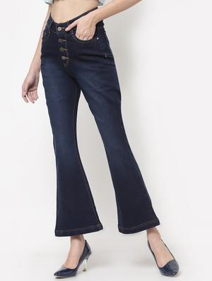 high rise stone washed bootcut jean - 18400405 - Standard Image - 2