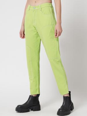 high rise solid boyfriend jean - 18400408 - Standard Image - 2